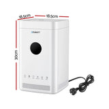 Devanti Ultrasonic Humidifier Air Purifier Top Fill Auto Humidity 3.5L White - Front View