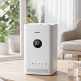 Devanti Ultrasonic Humidifier Air Purifier Top Fill Auto Humidity 3.5L White - 45-Degree Angle