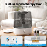 Devanti Ultrasonic Humidifier Aroma Diffuser Top Fill Quiet Bedroom 6L - Top-Down View