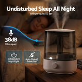 Devanti Ultrasonic Humidifier Aroma Diffuser Top Fill Quiet Bedroom 6L - Rear View