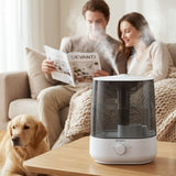 Devanti Ultrasonic Humidifier Aroma Diffuser Top Fill Quiet Bedroom 6L - Low Angle