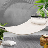 Gardeon Hammock Bed Outdoor Camping Portable Hanging Chair 2 Person Piillow - Low Angle