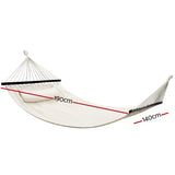 Gardeon Hammock Bed Outdoor Camping Portable Hanging Chair 2 Person Piillow - Front View