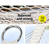 Gardeon Hammock Bed Outdoor Chair Camping Hanging Hammocks Mesh 2 Person - Rear View