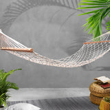 Gardeon Hammock Bed Outdoor Chair Camping Hammocks Hanging Mesh - Low Angle
