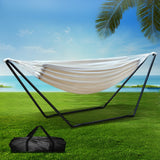Gardeon Hammock Bed with Stand Outdoor Camping Hammocks Steel Frame - Close-Up Angle