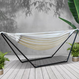 Gardeon Hammock Bed with Stand Outdoor Camping Hammocks Steel Frame - Low Angle