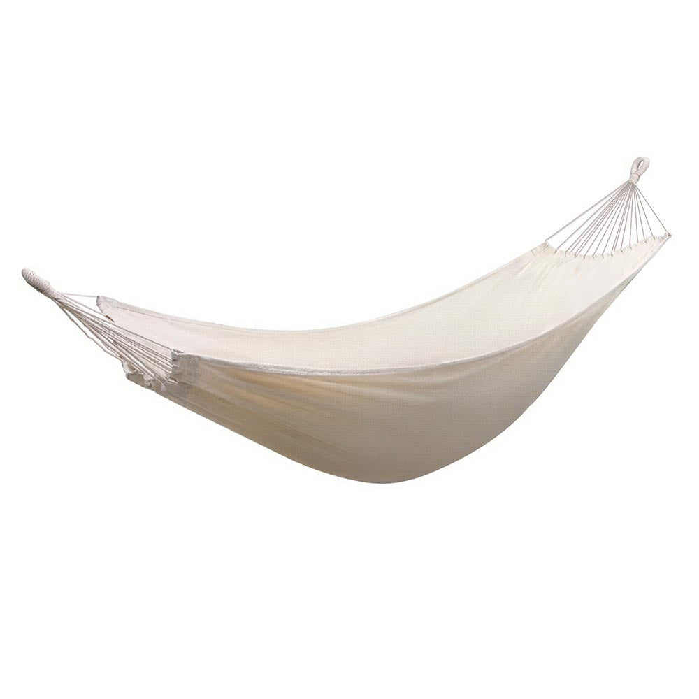 Gardeon Portable Double Hammock with Travel Bag - Cream Outdoor Relaxation Chair
