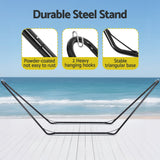 Gardeon Hammock Bed Stand Steel Frame Outdoor Garden - Top-Down View