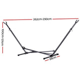 Gardeon Hammock Bed Stand Steel Frame Outdoor Indoor - Front View