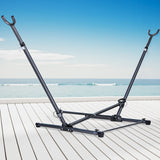 Gardeon Hammock Bed Stand Steel Frame Outdoor Indoor - Rear View