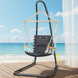 Gardeon Hammock Chair with Heavy Duty Steel Stand - Close-Up Angle
