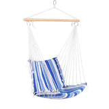 Gardeon Hammock Chair Swing Camping Blue - Side View
