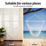 Gardeon Hammock Hanging Chair with Heavy Duty Steel Stand - Top-Down View