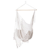 Gardeon Cream Mesh Hammock Chair Swing for Camping and Relaxation