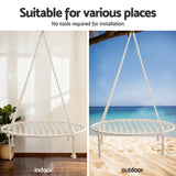 Gardeon Hammock Hanging Chair with Steel Stand - Top-Down View