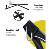 Gardeon Hammock Chair Nest Web Outdoor Swing with Steel Stand 100cm - Top-Down View