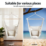 Gardeon Hammock Chair with Heavy Duty Steel Stand - Top-Down View