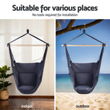Gardeon Hammock Chair with Heavy Duty Steel Stand - Top-Down View