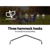 Gardeon Outdoor Hammock Chair with Stand Swing Hanging Hammock with Pillow Grey - Top-Down View