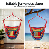 Gardeon Hammock Chair with Heavy Duty Steel Stand - Top-Down View
