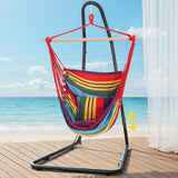 Gardeon Hammock Chair with Heavy Duty Steel Stand - Close-Up Angle