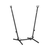 Gardeon Hammock Chair Stand Metal Frame Black - Side View