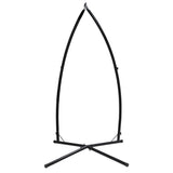 Gardeon Hammock Chair Steel Stand Outdoor Furniture Heavy Duty Black - Side View