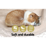 Gardeon Hanging Hammock Chair Outdoor Swing Hammocks Tassel Cream - 45-Degree Angle