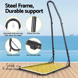 Gardeon Hammock Hanging Chair with Steel Stand - 45-Degree Angle