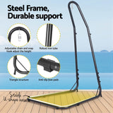 Gardeon Hammock Hanging Chair with Steel Stand - 45-Degree Angle