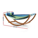 Gardeon Hammock Bed Outdoor Camping Kids Timber Hammock Rocking - Front View