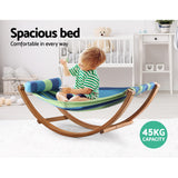 Gardeon Hammock Bed Outdoor Camping Kids Timber Hammock Rocking - Rear View