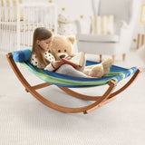 Gardeon Hammock Bed Outdoor Camping Kids Timber Hammock Rocking - Close-Up Angle