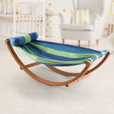 Gardeon Hammock Bed Outdoor Camping Kids Timber Hammock Rocking - Low Angle