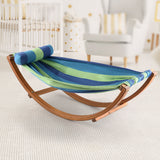 Gardeon Hammock Bed Outdoor Camping Kids Timber Hammock Rocking - Low Angle