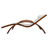 Gardeon Sun Lounge Outdoor Furniture Timber Armchair Wooden Stand - Side View