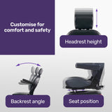 Equipmed ProRider Ultra Large-sized, High Power, Strong Climber, Varied Terrain, 200kg Capacity Mobility Scooter - Red - 45-Degree Angle