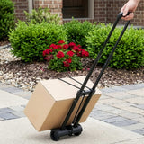 Giantz Folding Trolley Portable Hand Truck Lightweight Travel Luggage Black - Extra Image