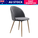 Levede 4x Dining Chairs Seat French Grey - Extra Image