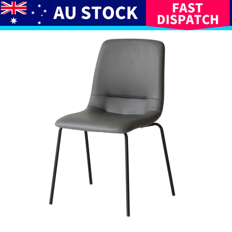 Levede Stackable Dining Chairs Kitchen Grey Set of 8-2006732727608545288