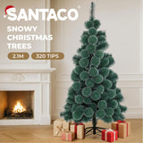 Santaco 2.1M 320 Tips Christmas Tree Full Pine Needle - 45-Degree Angle