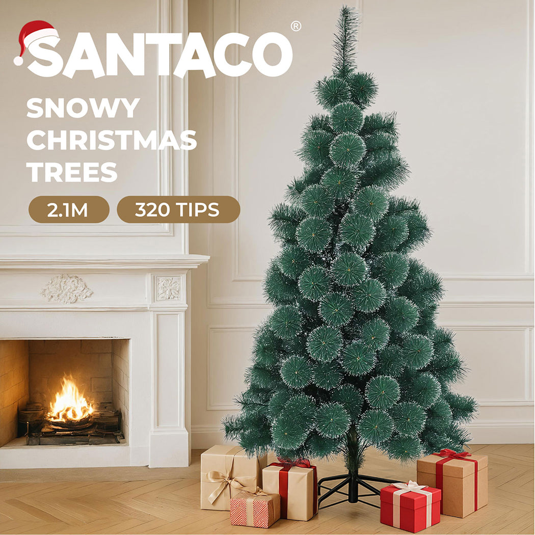 Santaco 2.1M 320 Tips Christmas Tree Full Pine Needle-2006732745174290437
