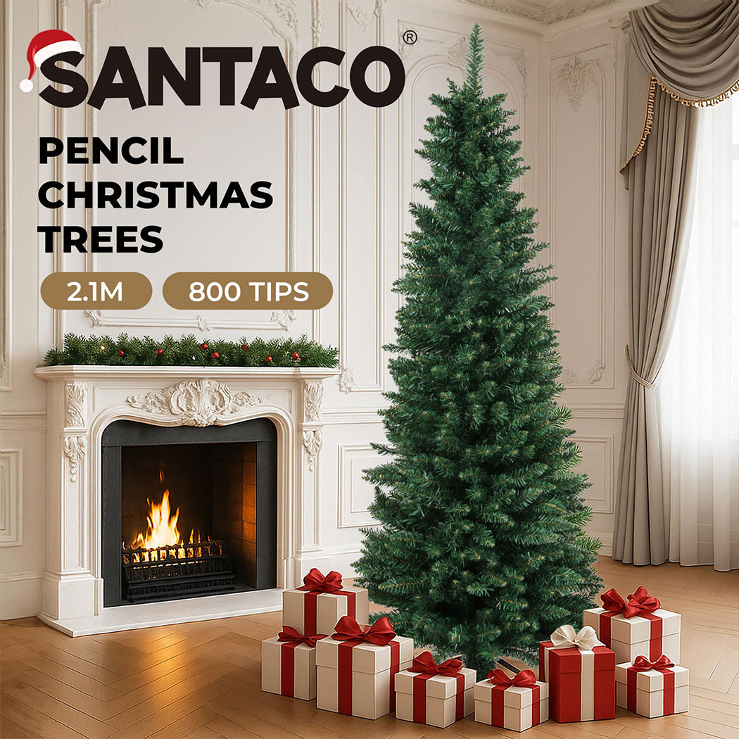 Santaco 2.1M 800Tips Pencil Christmas Tree-2018816798442524677