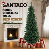 Santaco 2.1M 800Tips Pencil Christmas Tree-2018816798442524677