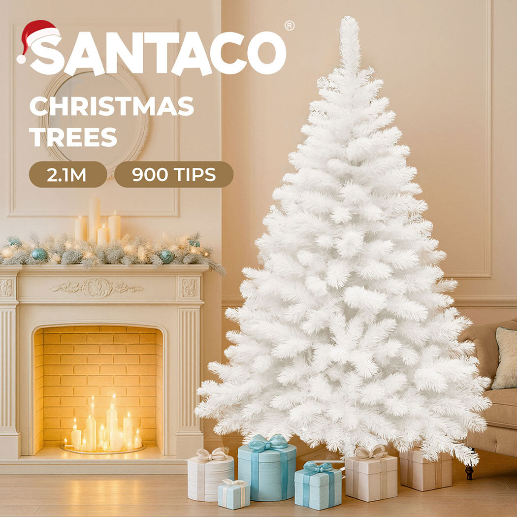 Santaco 2.1M 900 Tips White Christmas Tree-2018816786883022853