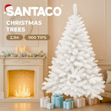Santaco 2.1M 900 Tips White Christmas Tree - 45-Degree Angle