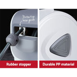 20m Automatic Wall-Mounted Air Hose Reel with 180° Swivel and Self-Layering Mechanism - Low Angle