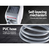 20m Automatic Wall-Mounted Air Hose Reel with 180° Swivel and Self-Layering Mechanism
