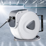 20m Automatic Wall-Mounted Air Hose Reel with 180° Swivel and Self-Layering Mechanism